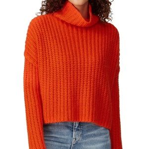 COPY - Rebecca Minkoff orange turtleneck sweater